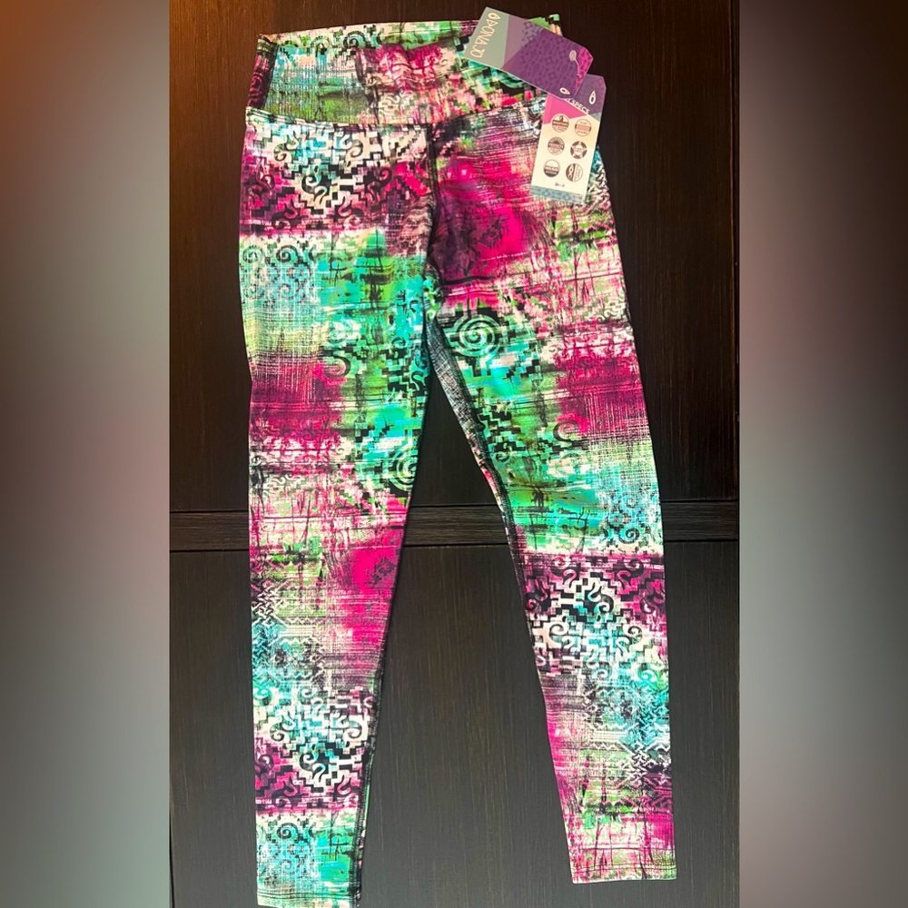Dona Jo Tribe Print Leggings Size Small (1)